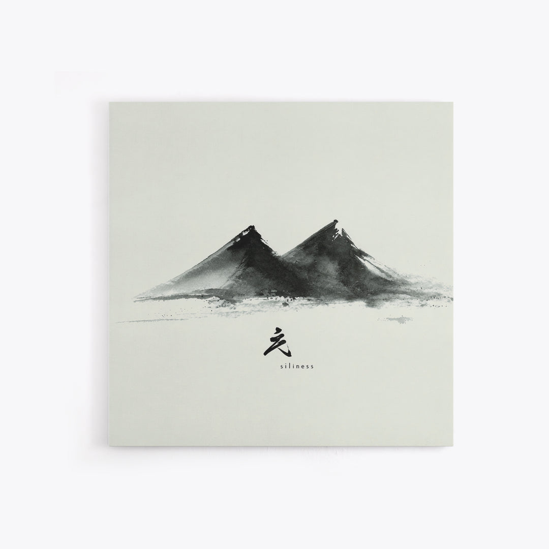 Minimalist Ink Mountains Japanese Landscape Wall Art Black And White Print Modern Zen Home Decor