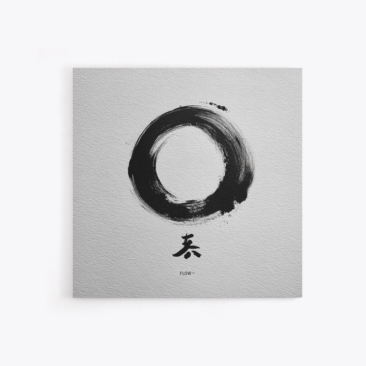 Zen Enso Circle Japanese Ink Painting Wall Art Minimalist Abstract Print Modern Home Decor Living Room Wall Art