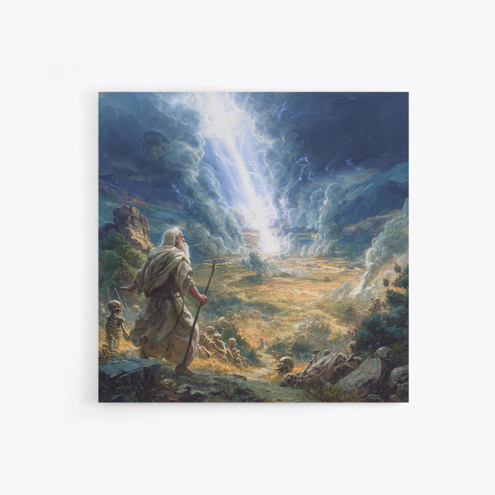 Ezekiel Valley Of Dry Bones Framed Canvas Print, Biblical Wall Art, Dramatic Religious Home Decor, Christian Gift For Him