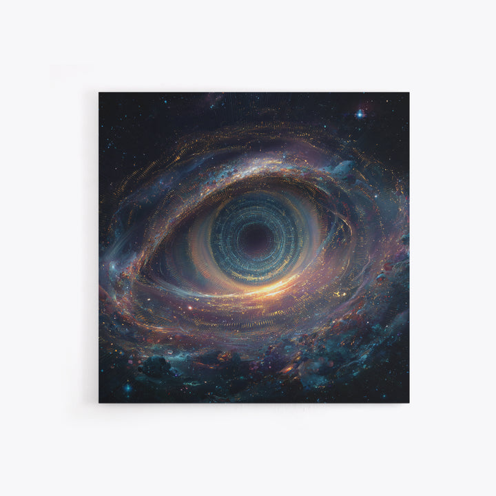 Cosmic Eye Galaxy Portal Wall Art Canvas Print Surreal Space Art Astronomy Decor Trippy Wall Art