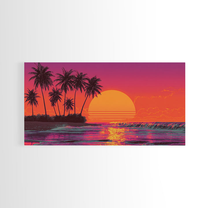 Colorful Multicolor Abstract Cosmic Hand Art Print On Canvas With Vibrant Psychedelic Design Wall Art