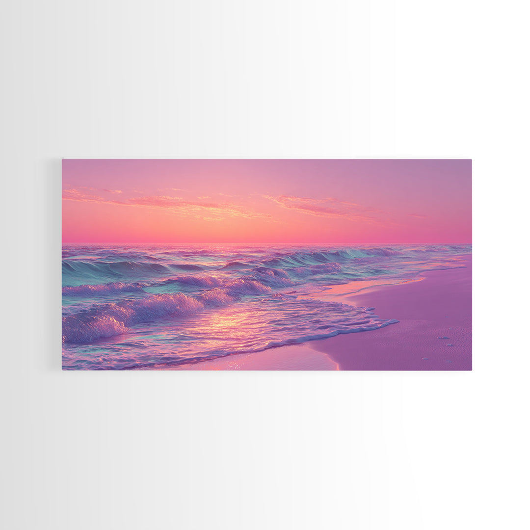 Elegant Jellyfish Digital Illustration Wall Art Canvas Print With Blue And Purple Tones For Coastal And Nautical Decor Lovers