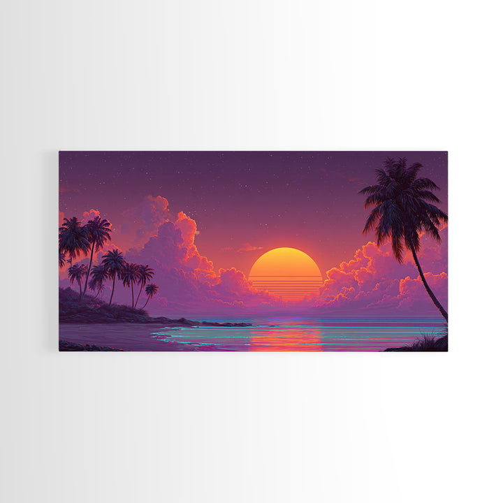 Dreamy Mystical Staircase In Purple And Blue Tones Abstract Fantasy Painting Canvas Print Wall Art For Living Room Boho Decor