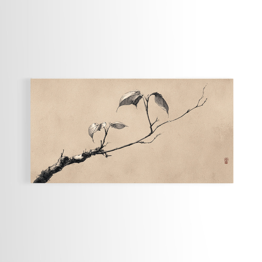 Rustic Old Wooden Boat Water Lily Pond Classic Landscape Painting Framed Canvas Print