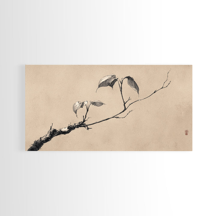 Rustic Old Wooden Boat Water Lily Pond Classic Landscape Painting Framed Canvas Print
