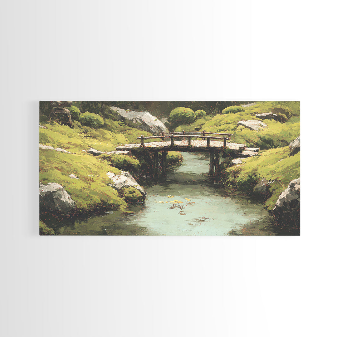 Serene Lake At Dawn With Fisherman In Rowboat And Misty Atmosphere Wall Art