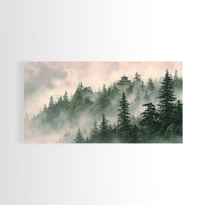 Surreal Female Face In Cosmic Space Canvas Print Large Wall Art Unique Aesthetic Home Decor