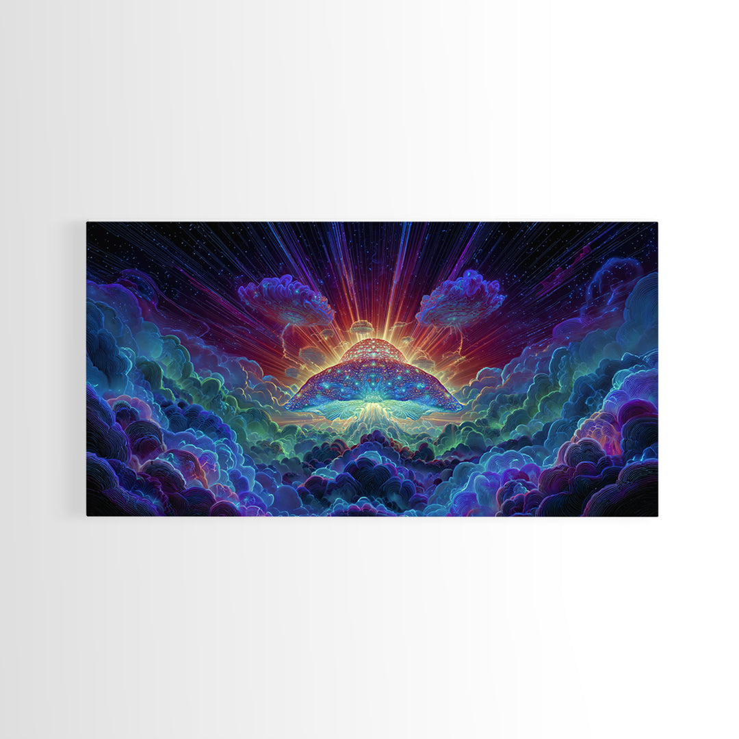 Colorful Psychedelic Abstract Art Painting Canvas Print Wall Art For Home Office Living Room Modern Contemporary Artwork Large Wall Art