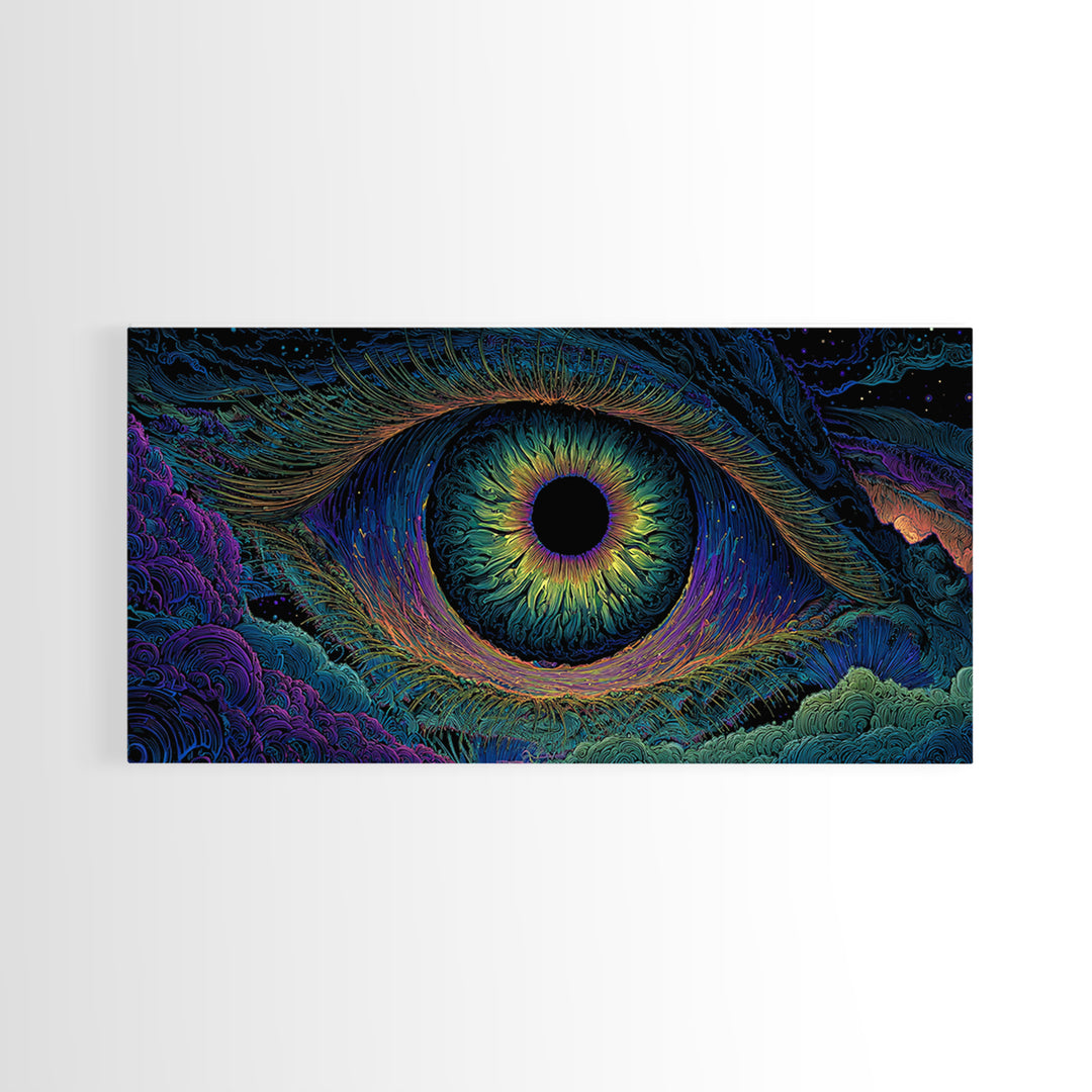 Vibrant Swirling Forest Sunset Painting Canvas Print Wall Art Large Framed Canvas Print Boho Home Decor Modern Wall Art Living Room Decor
