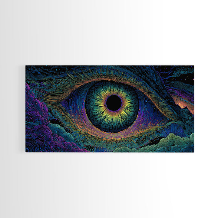 Vibrant Swirling Forest Sunset Painting Canvas Print Wall Art Large Framed Canvas Print Boho Home Decor Modern Wall Art Living Room Decor