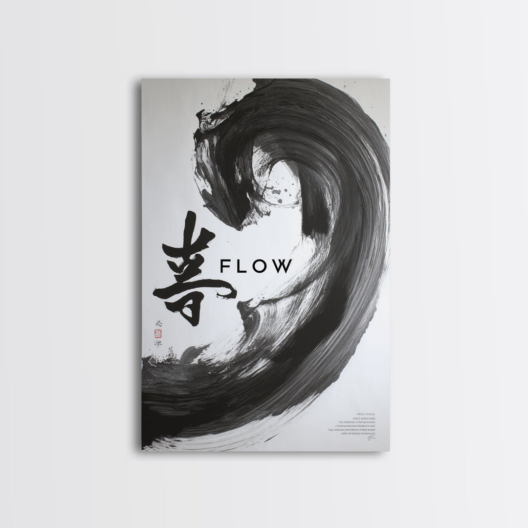 Monochromatic Stones In Tranquil Water Minimalist Wall Art Canvas Print Black And White Modern Home Decor