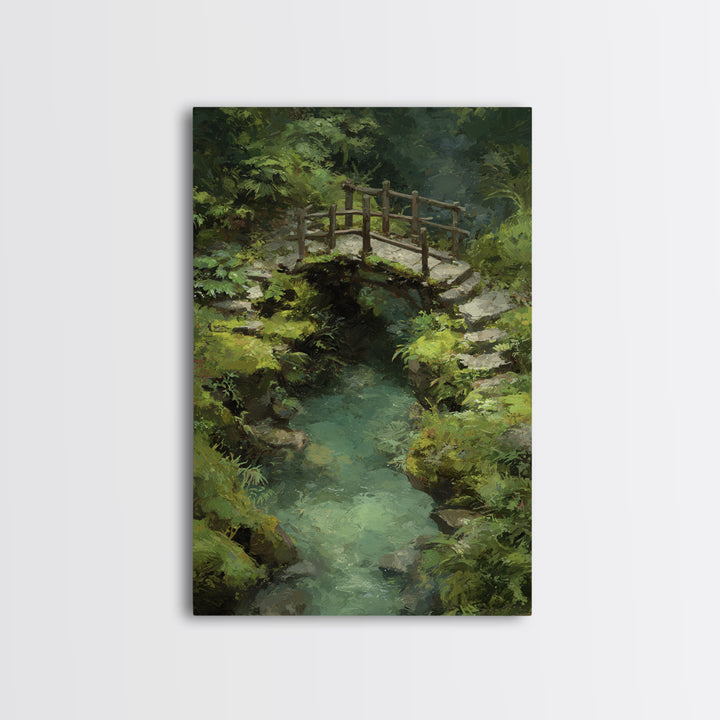 Enchanted Forest Glowing Lotus Tree and Meditating Buddha Colorful Spiritual Wall Art Canvas Print For Yoga Studio or Bedroom