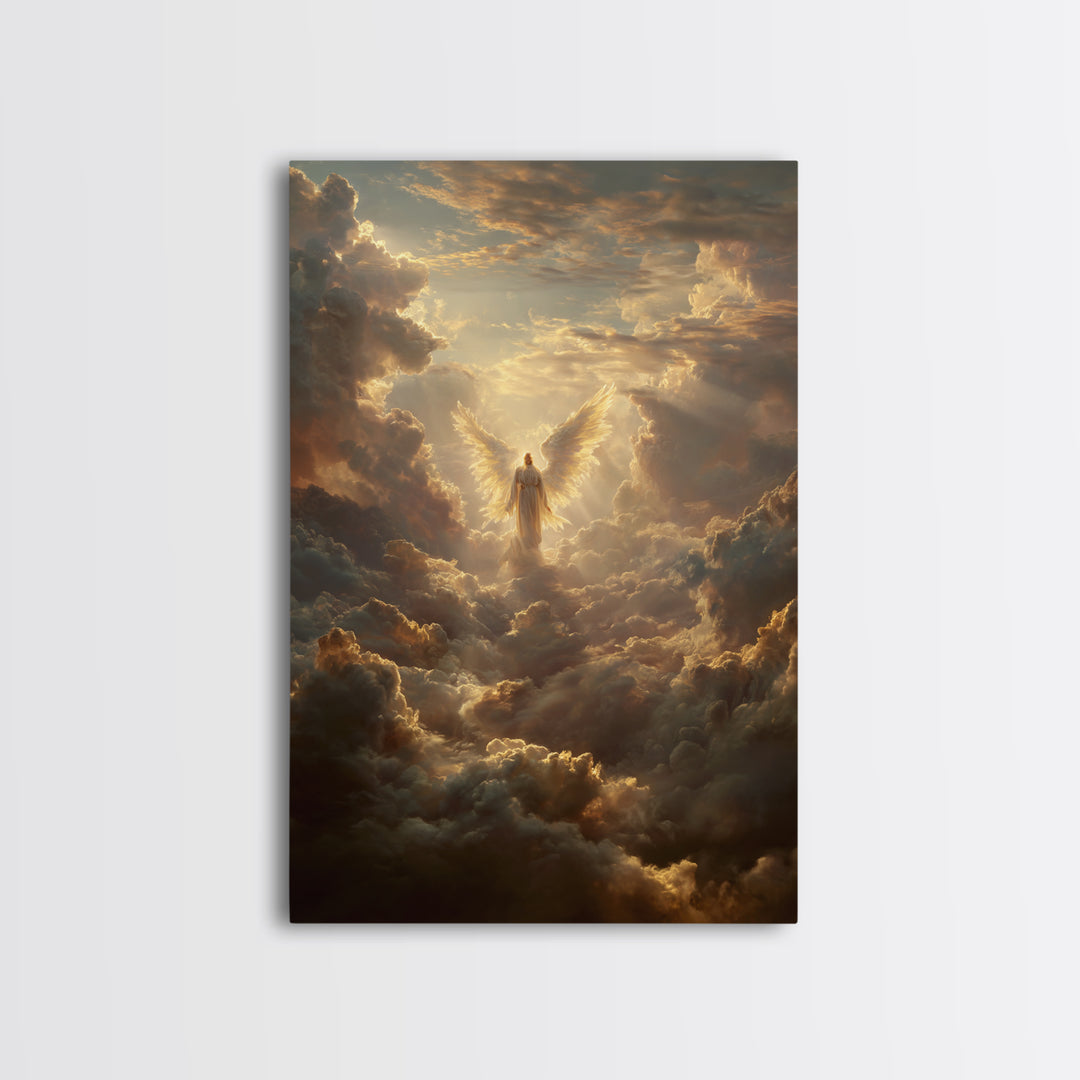 Dark Moody Battle Field Landscape With Cross And Sun Rays Painting Oil Art Print Wall Art For Rustic Home Or Office Decor