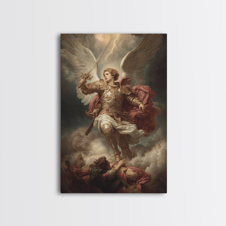 Expressive Stormy Sky With Lightning Fine Art Print Dramatic Landscape Painting Canvas Print For Moody Wall Decor And Art