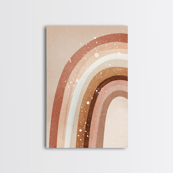 Boho Terracotta Rainbow Wall Art, Neutral Abstract Print, Earth Tone Decor, Nursery Wall Art, Minimalist Home Decor Gift
