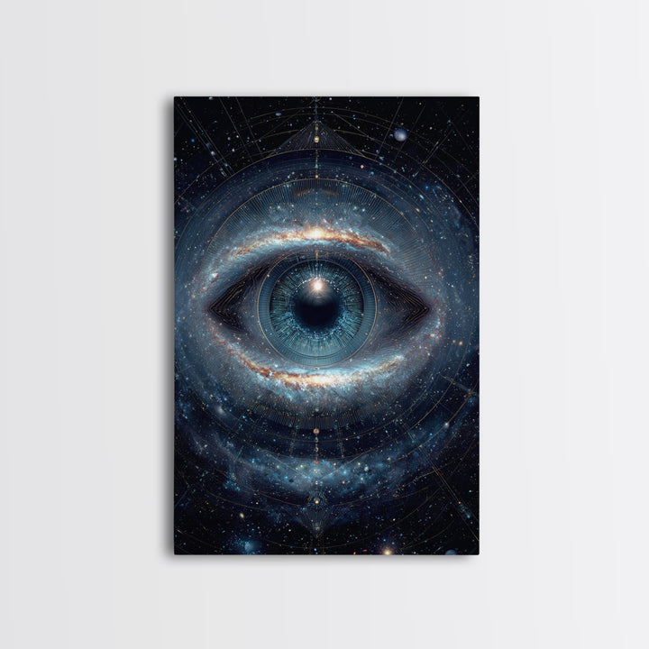Cosmic Eye Galaxy Universe Abstract Space Art Canvas Print Modern Wall Art For Living Room Or Office Decor