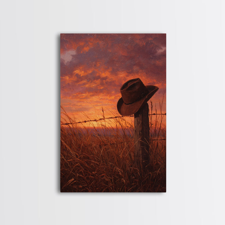 Giant Bright Sunset Over Tropical Beach With Flaming Red Clouds And Rolling Waves Canvas Print Vibrant Wall Art For Living Room