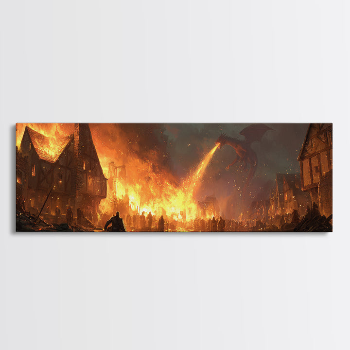 Starlit Skyline And Serene Night Scene Featuring Giant Bear Mural Urban Street Art Wall Art Print For City Night Decor