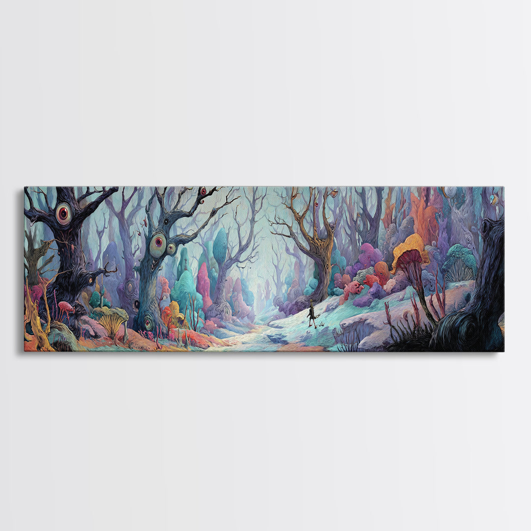 Medieval Knight Kneeling At Fallen Warrior Dramatic Oil Painting Wall Art Framed Canvas Print For Dark Academia And Gothic Home Decor