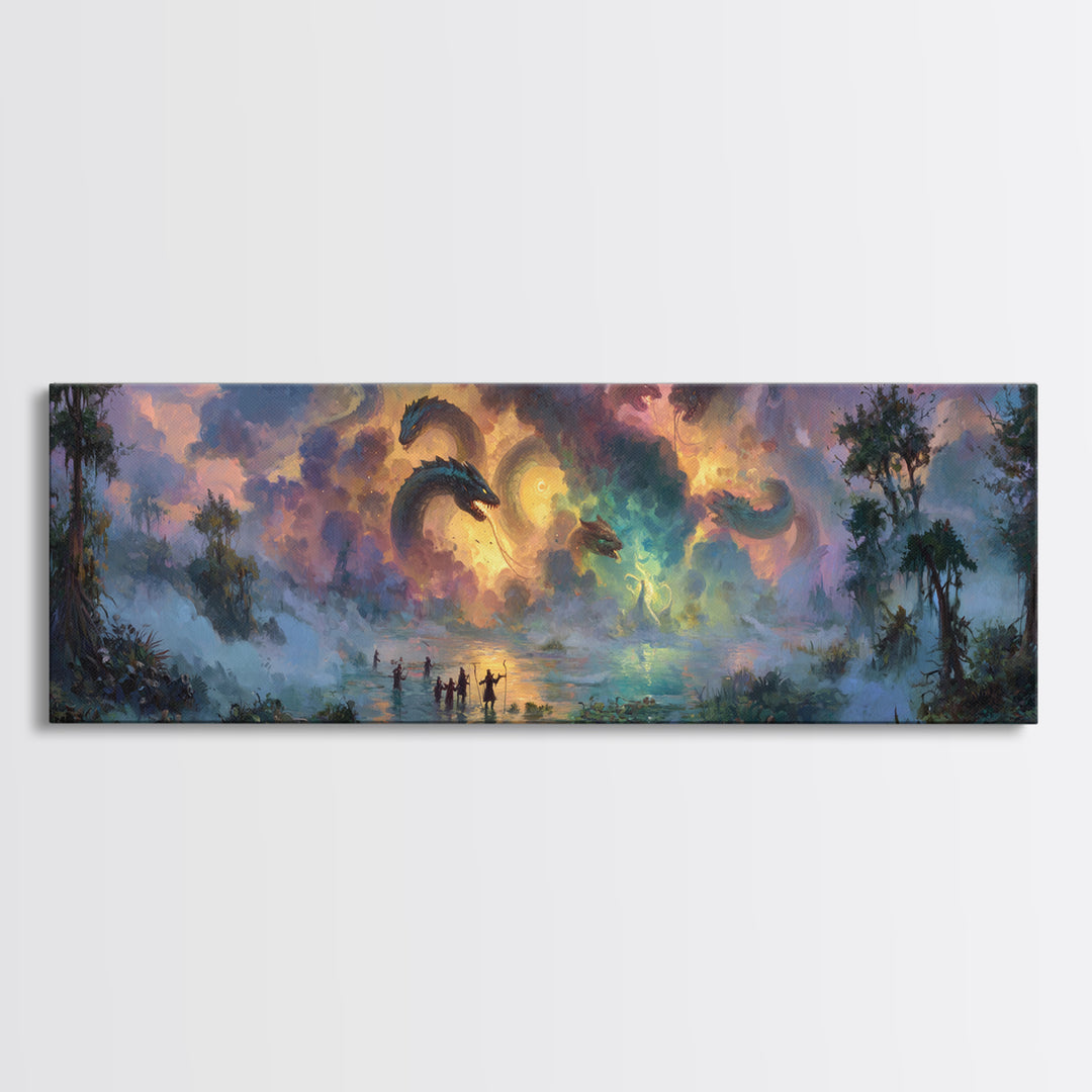Panoramic View Of Pilgrims At Holy Kaaba Mecca Cityscape Painting Framed Canvas Print Religious Islamic Wall Art For Home Decor