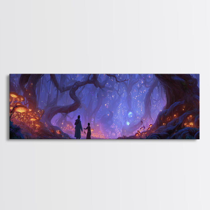 Subway Interior Vivid Street Art With Wolf Mural Framed Canvas Print Urban Wall Art For Modern Living Room Decor
