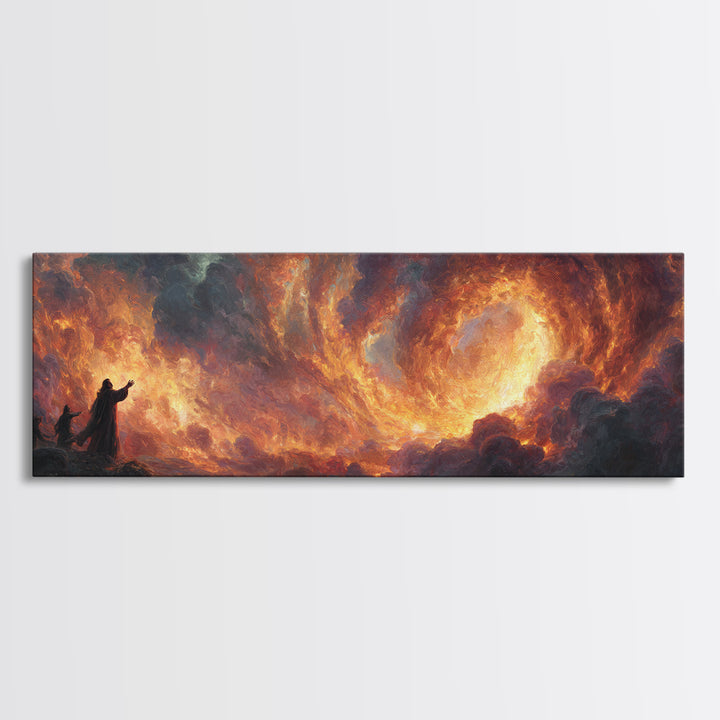 Biblical Scene Of Jesus And Disciples On Ship At Night Old World Religious Wall Art Canvas Print Home Decor