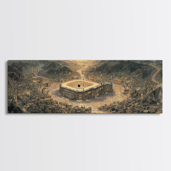Kneeling Knight In Armor With Sword Inside Ancient Ruins Dramatic Medieval Scene Framed Canvas Print Historical Wall Art Decor Gift