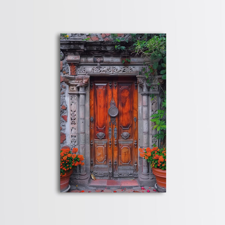 Change345 Colorful Indian Architecture Canvas Print, Traditional Art if India, Photography Print, Indian Wall Art, Living Room Decor