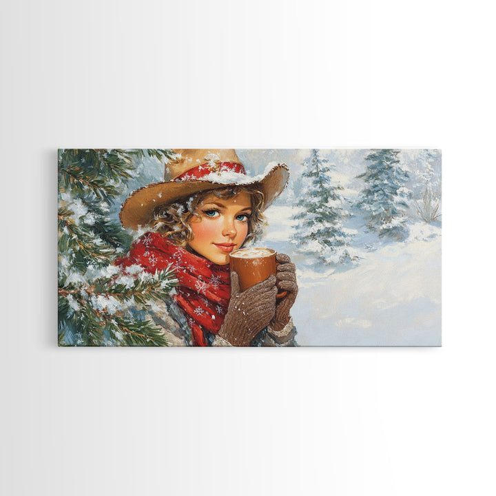 Autumn Meets Winter Framed Canvas Print Featuring Orange and Red Foliage, Adding a Unique Blend of Seasonal Colors to Your Wall Decor