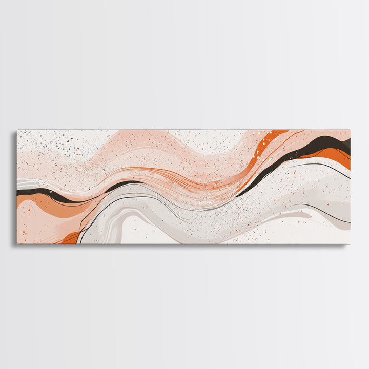 Beige, Black and Grey Swirl Art, Black & Beige Abstract Art Print, Tropical Wall Art, Abstract Wall Art, Living Room Wall Art / Home Decor