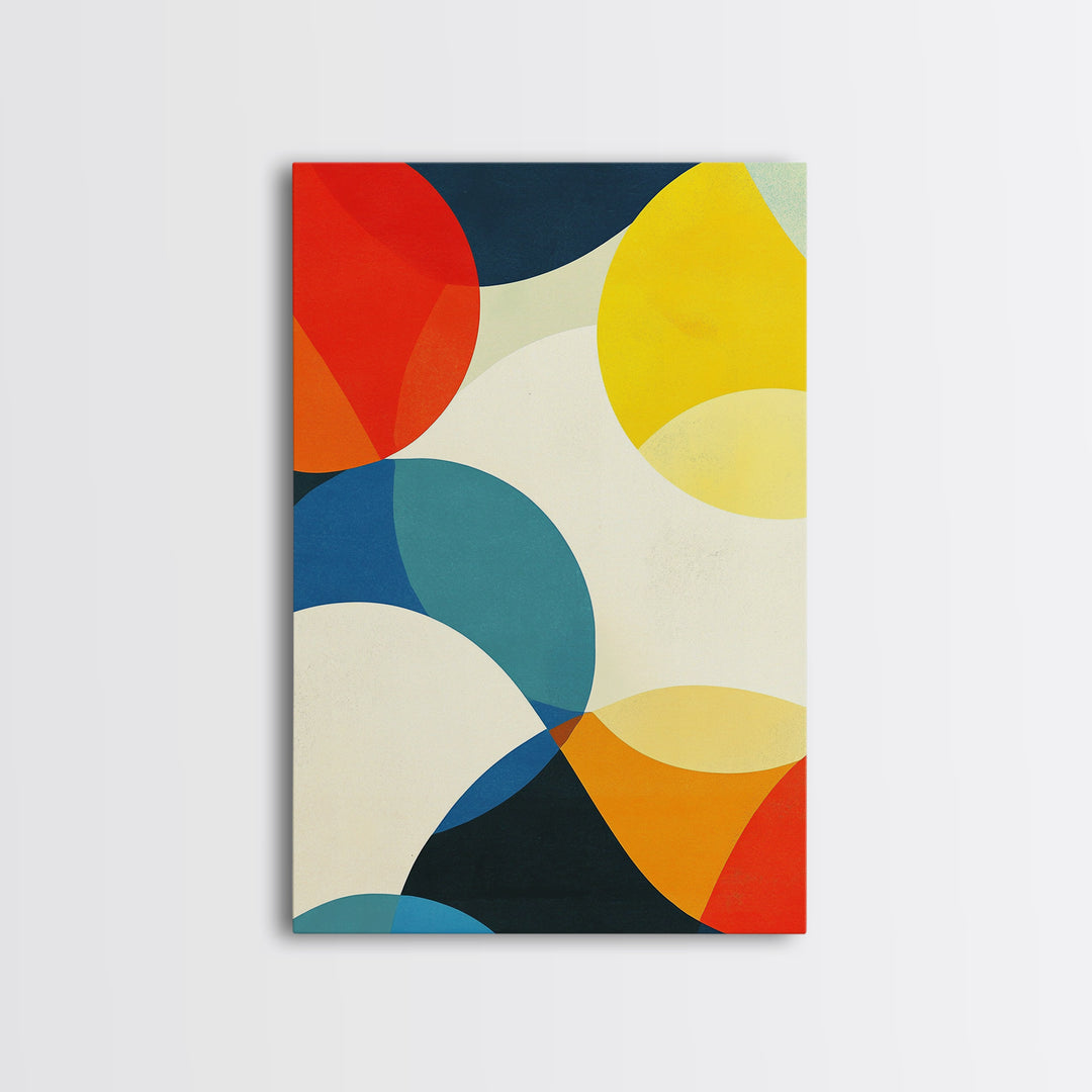 Large Colorful Abstract Art Painting Canvas Print, Abstract Extra Large Wall Art, Vertical Print