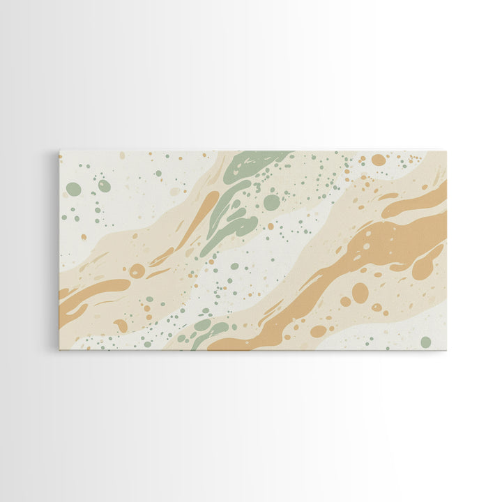 Brush Strokes - Canvas Print - Midcentury Modern Wall Art - Wood Framed Art - Home Decor - Cute Modern Art