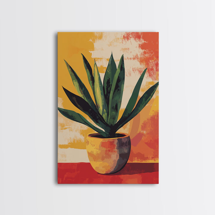 Aloe Vera Painting Print, Mexicano Wall Art, Southwestern Style Art, Arizona Art, Aloe Vera Art Print, Rustic Farmhouse home Decor, Kitchen Art
