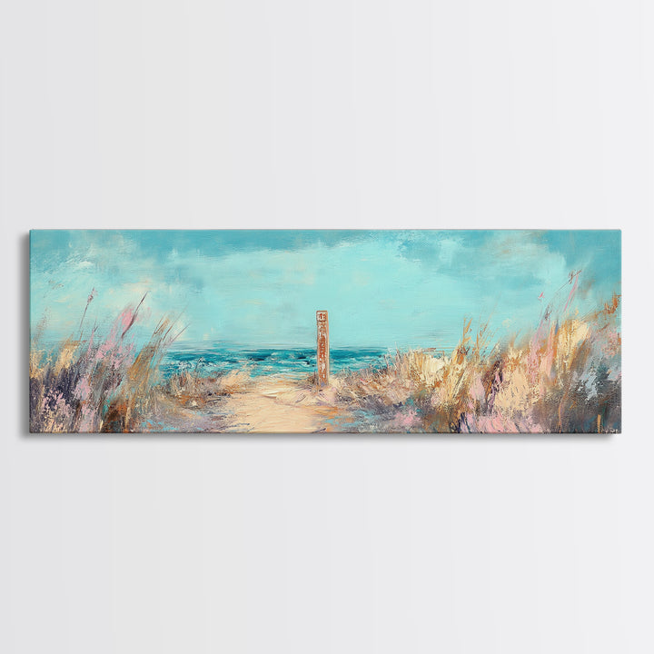 Ocean Breeze, Seaside Escape, Coastal Painting, Framed Canvas Print, Beach Wall Art, Home Decor, Modern Art, Bedroom Decor