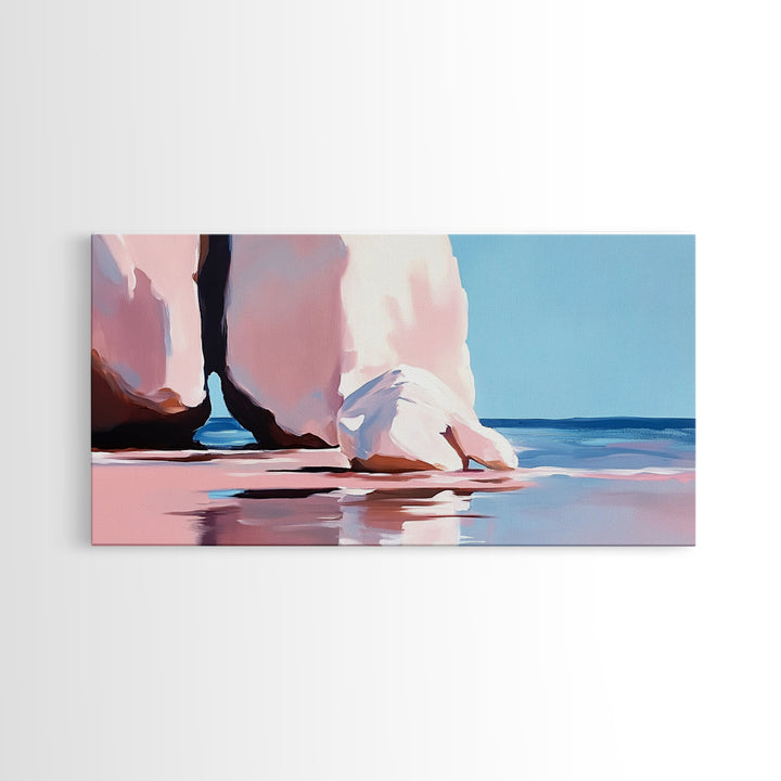 Archway Rocks, Coastal Beauty, Canvas Print, Minimalist Seascape, Natural Landscape, Large Wall Art, Ocean Home Decor, Living Room