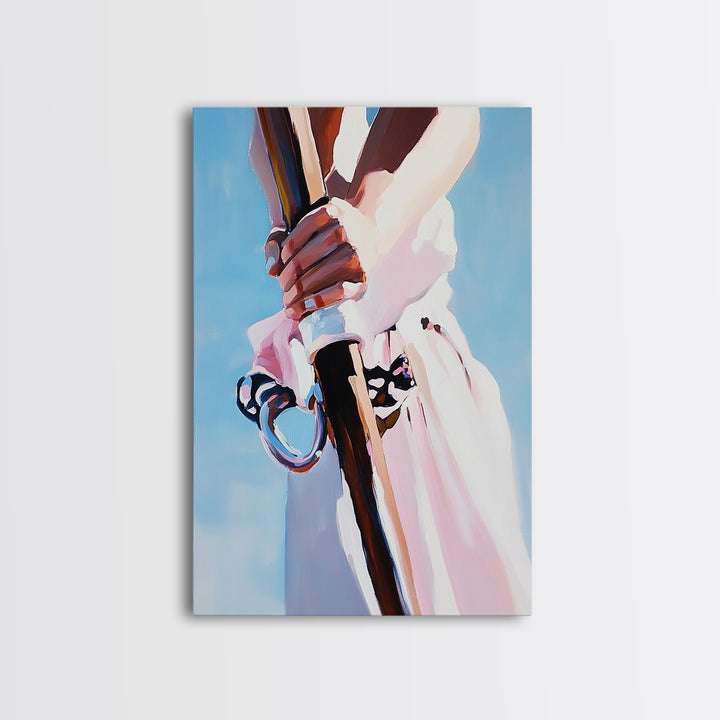 Rowing Oars, Nautical Art, Coastal Home Decor, Ocean Wall Art, Framed Canvas Print, Minimalist Seascape, Beach House Art, Modern Print