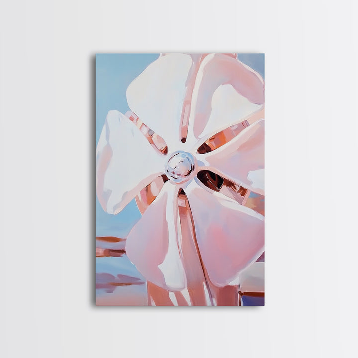 Boat Propeller, Maritime Art, Nautical Decor, Framed Canvas Print, Industrial Aesthetic, Modern Wall Art, Minimalist Home Decor