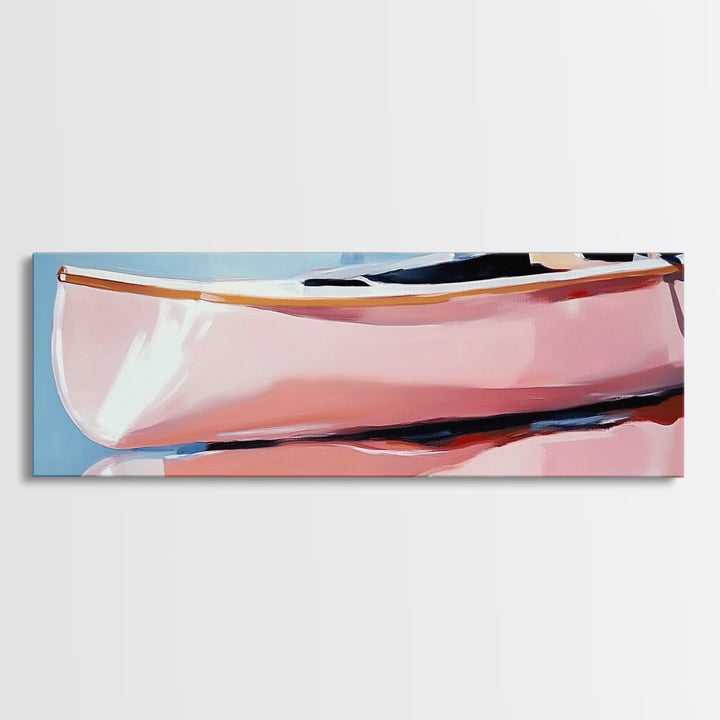 Pastel Waves, Beach Serenity, Coastal Minimalism, Framed Canvas Print, Ocean Abstract Art, Relaxing Seaside Decor, Nautical Wall Art