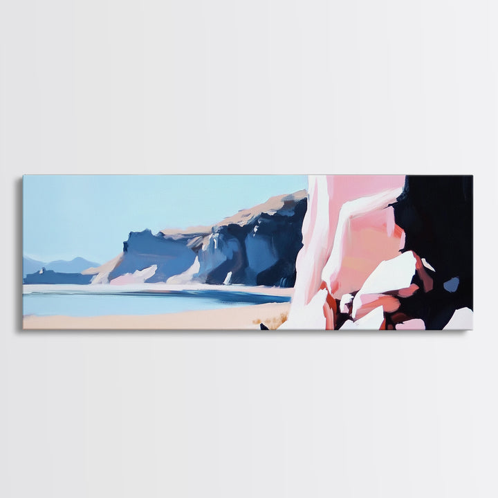 Canyon Cliffs, Desert Landscape, Southwestern Wall Decor, Canvas Print, Boho Aesthetic, Warm Earth Tones, Rustic Home Decor