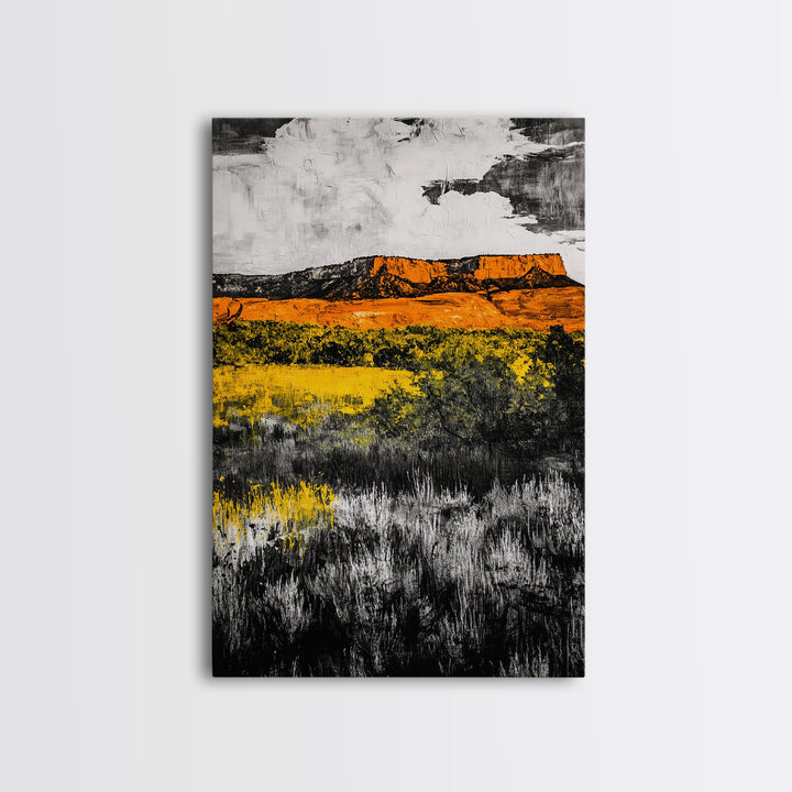 Desert, Canyon Landscape, Western Wall Art, Canvas Print, Rustic Home, Earthy Tones, Living Room Decor, Southwest Aesthetic