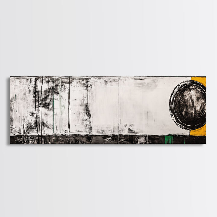 Abstract Geometry, Modern Art, Black and White Decor, Canvas Print, Bold Minimalist Painting, Office Wall Artwork, Unique Statement Piece