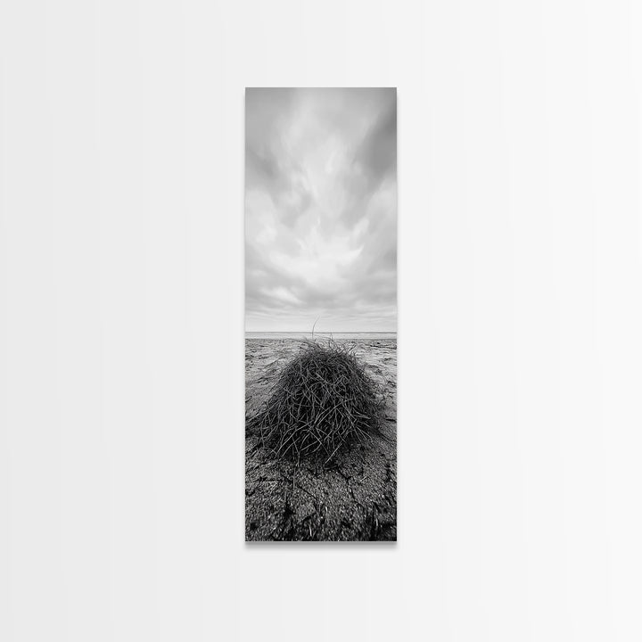 Drift Bundle, Desert Shore, Coastal Minimal, Framed Canvas Print, Moody Beach Photography, Boho Wall Decor, Autumn Entryway Art