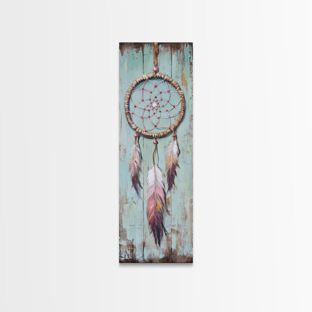 Boho Dreamcatcher With Feathers Wall Art, Spiritual Decor, Southwestern Wall Decor, Whimsical Nursery Art, Housewarming Gift