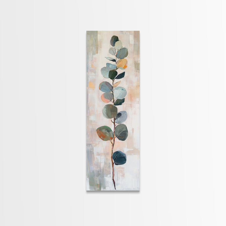 Minimal Eucalyptus Branch Botanical Wall Art, Sage Green Wall Decor, Neutral Botanical Art Print, Modern Farmhouse Home Decor