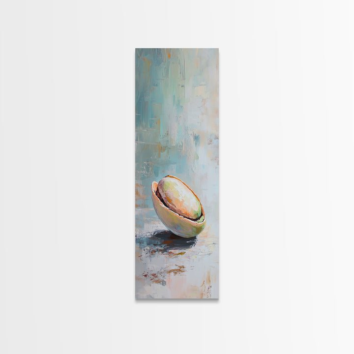 Sunlit Coconut Half Still Life Canvas Print, Tropical Kitchen Wall Decor, Coastal Art Print, Beach House Decor Gift For Her