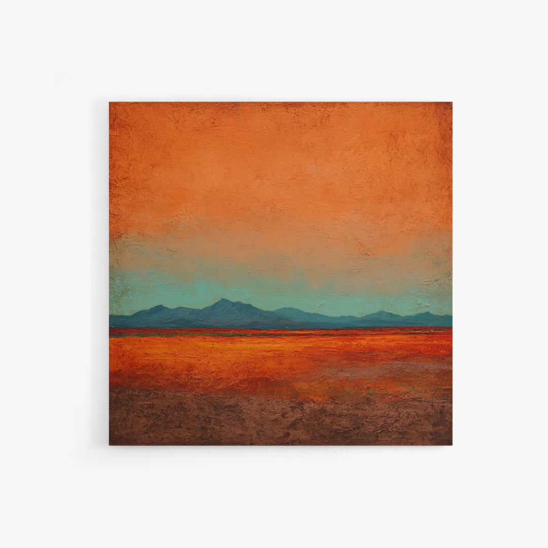 Dreamy Desert Sunset Canvas Print, Above Bed Art, Whimsical Decor, Bedroom Decor, Fine Art, Serenity, Bedroom Wall Decor, ABA-1x1-31