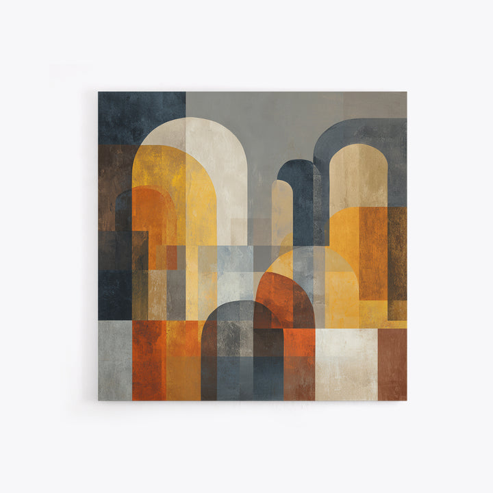 Neutral Abstract Arches Canvas Print, Above Bed Art, Wall Decor, Bedroom Decor, Abstract Art, Serenity, Apartment Decor, ABA-1x1-4