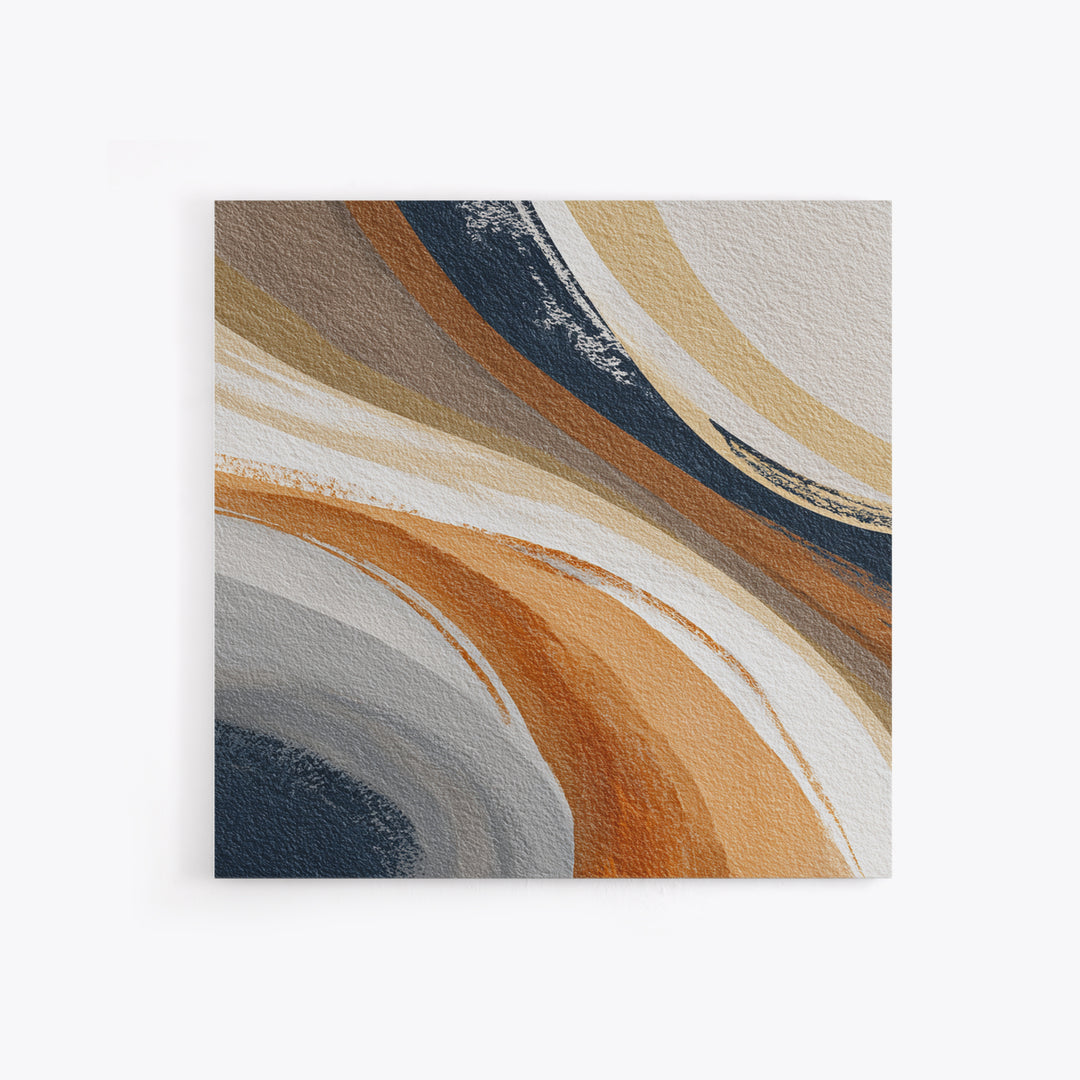 Warm Taupe Abstract Waves Framed Canvas Print, Above Bed Art, Above Bed Decor, Bedroom Decor, Serenity, Minimalist Decor, ABA-1x1-63