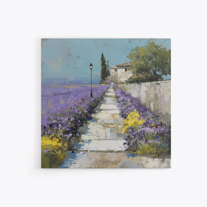Oversized Lavender Field Framed Canvas Print, Above Bed Art, Home Decor, Bedroom Decor, Fine Art, Serenity, Contemporary Art, ABA-1x1-67