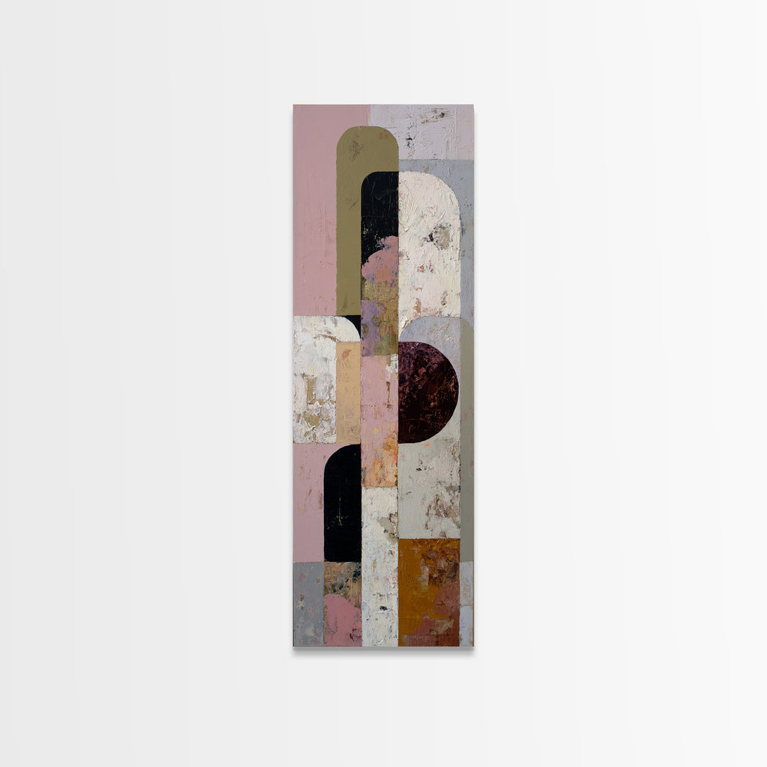 Neutral Abstract Arches Canvas Print, Above Bed Art, Printable Wall Art, Bedroom Decor, Fine Art, Serenity, Whimsical Decor, ABA-1x3-40